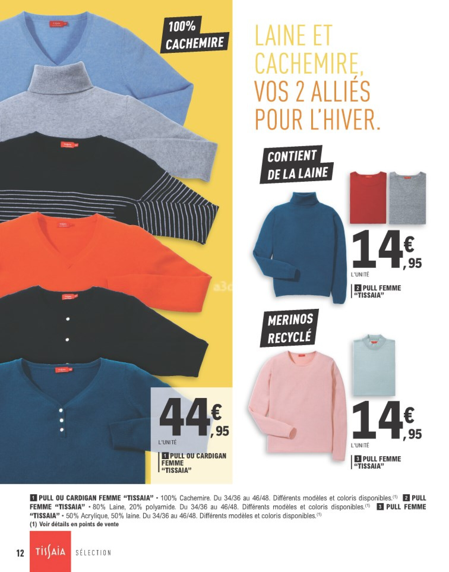 Leclerc pull online cachemire