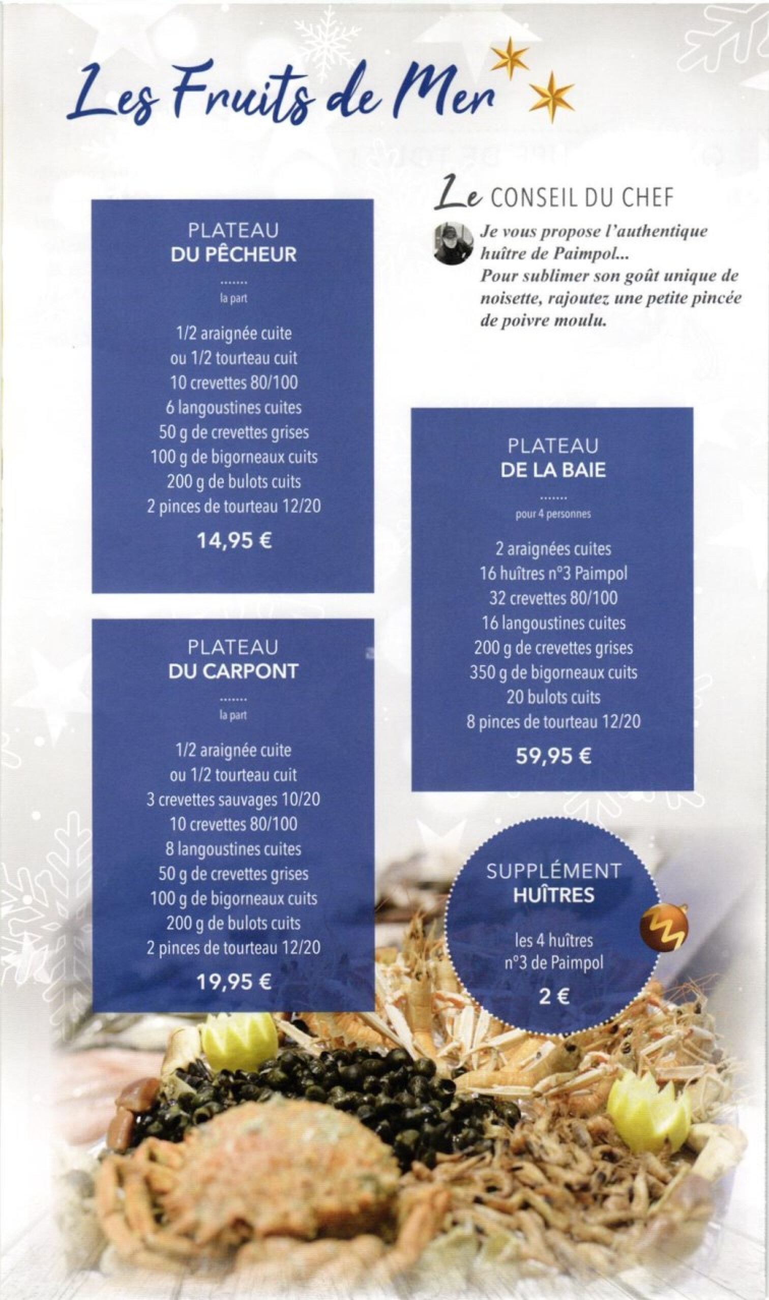 E. LECLERC La carte traiteur de vos fetes