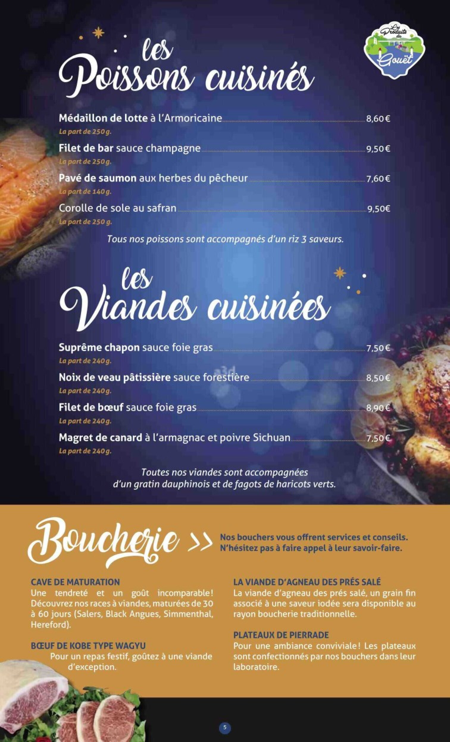 e leclerc menu de noel 2023 cadeau noel 2023
