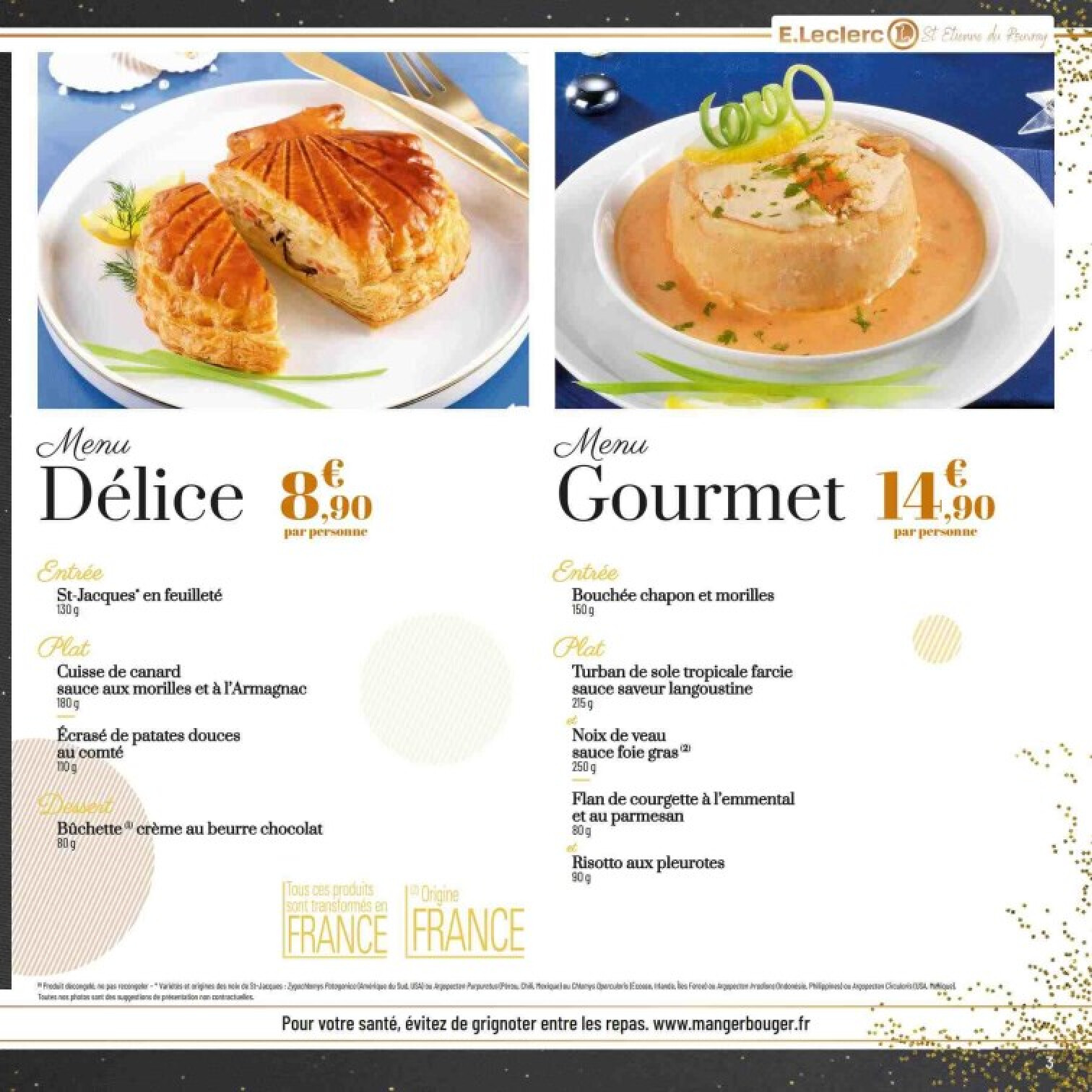 E. LECLERC La carte traiteur sublimez vos repas de fetes