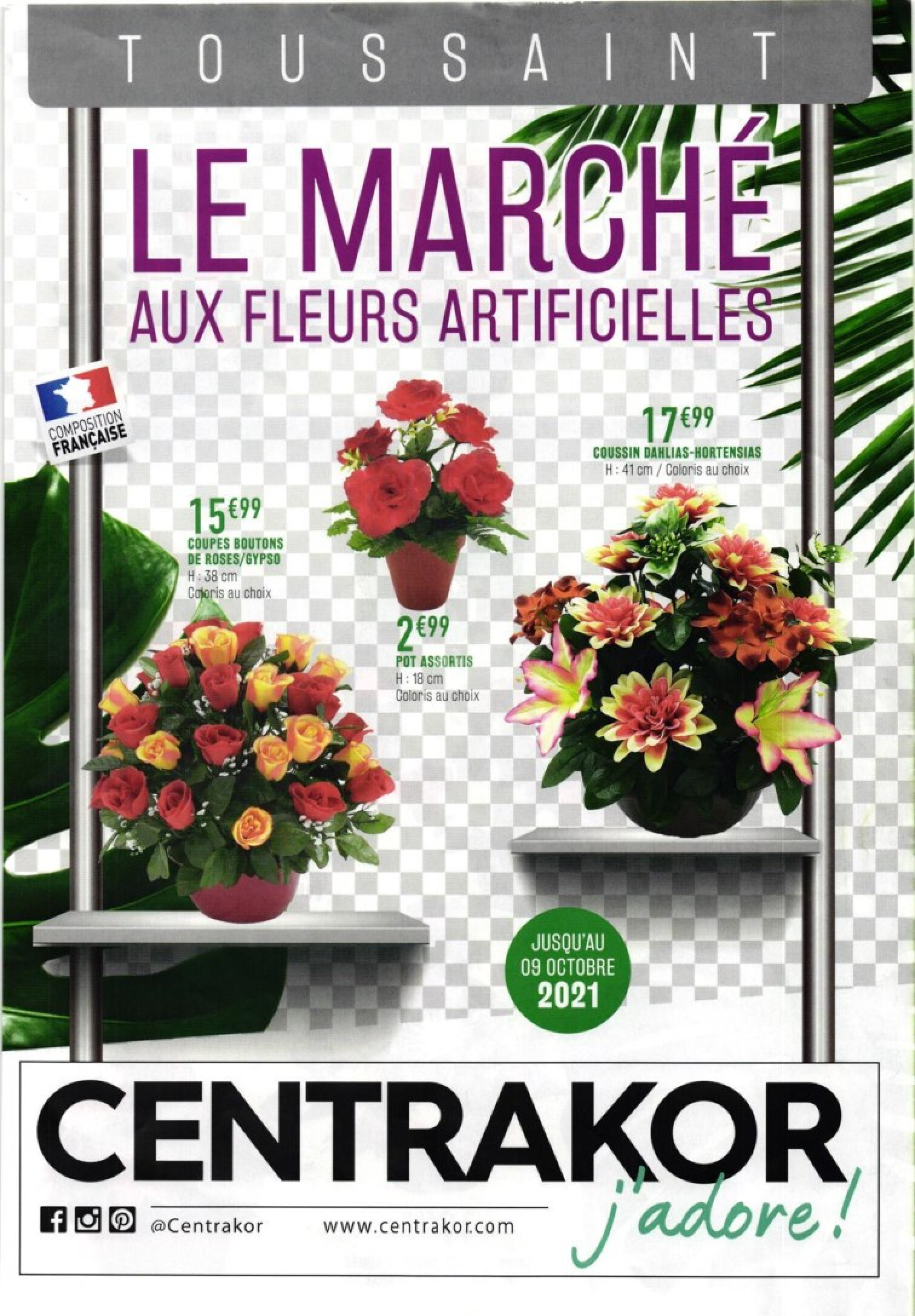 CENTRAKOR - Le marche aux fleurs artificielles