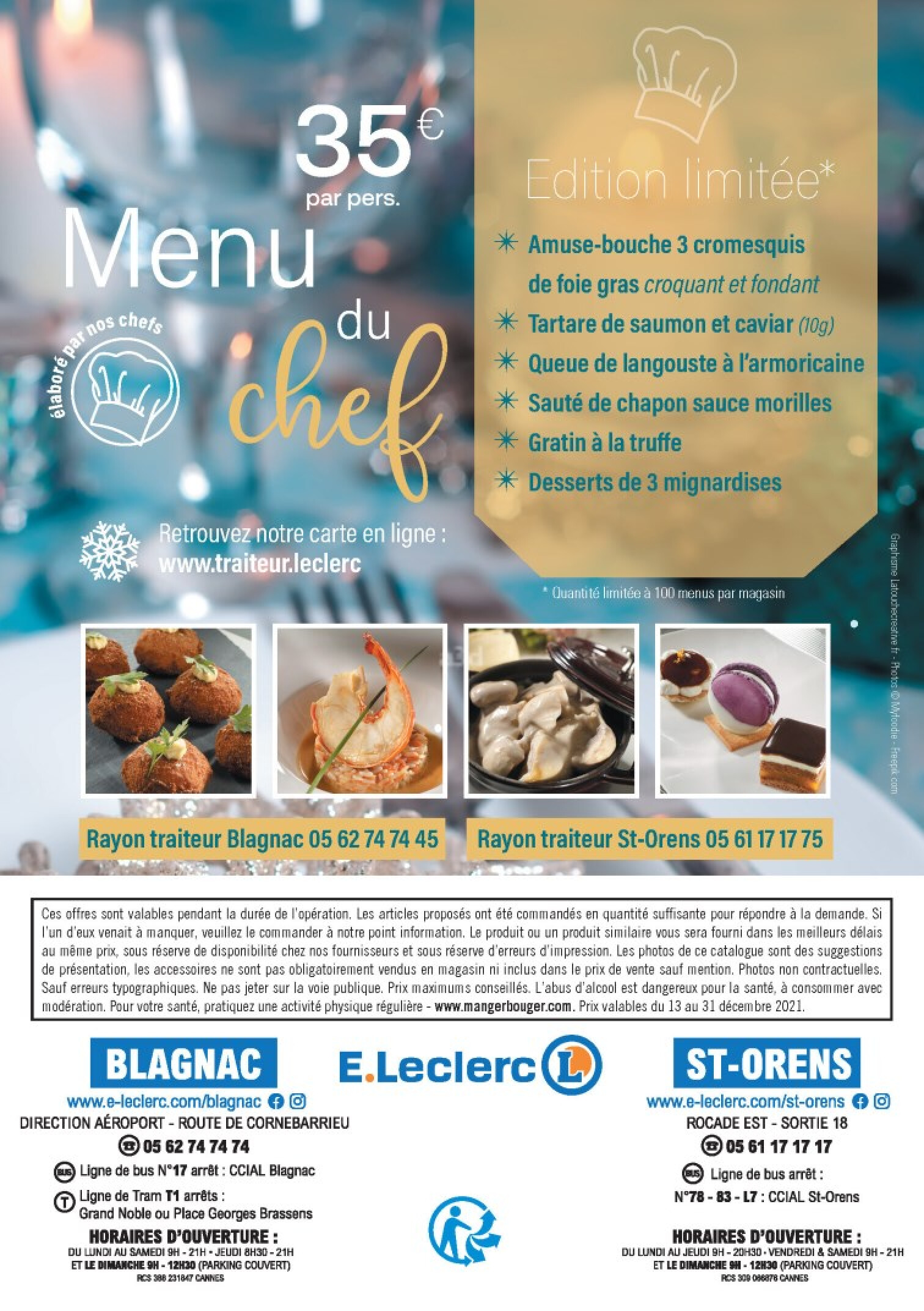 E. LECLERC - Fetes vos menus