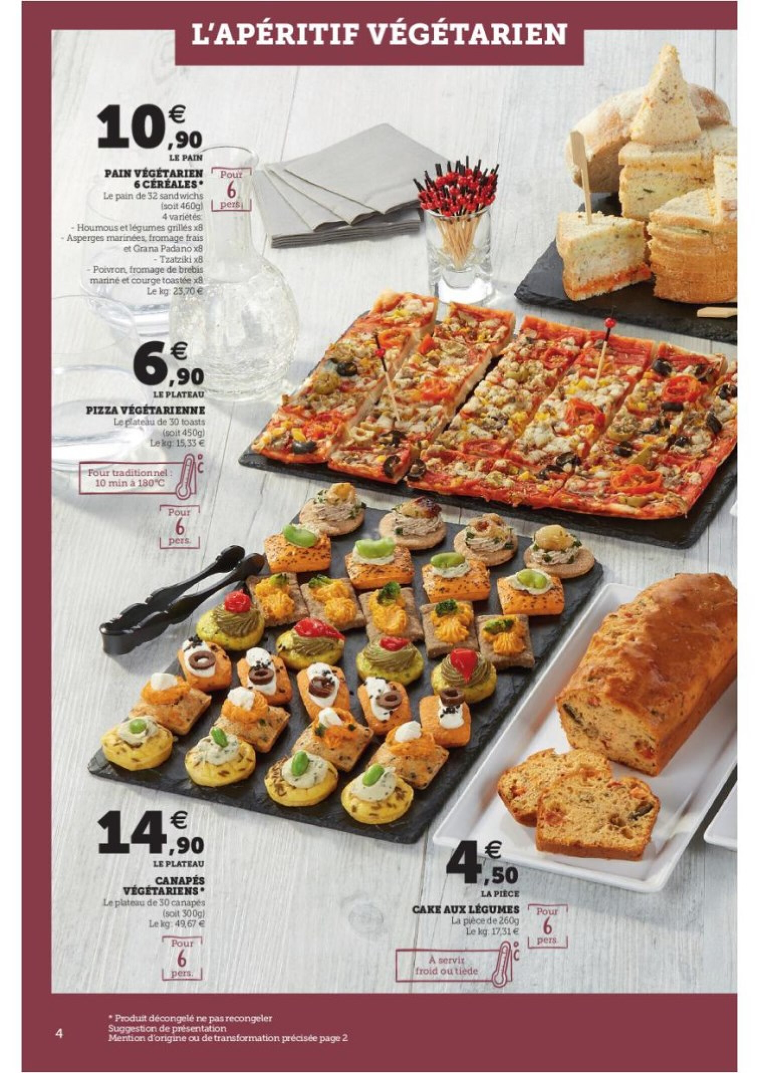 SUPER U U traiteur idees gourmandes a la carte