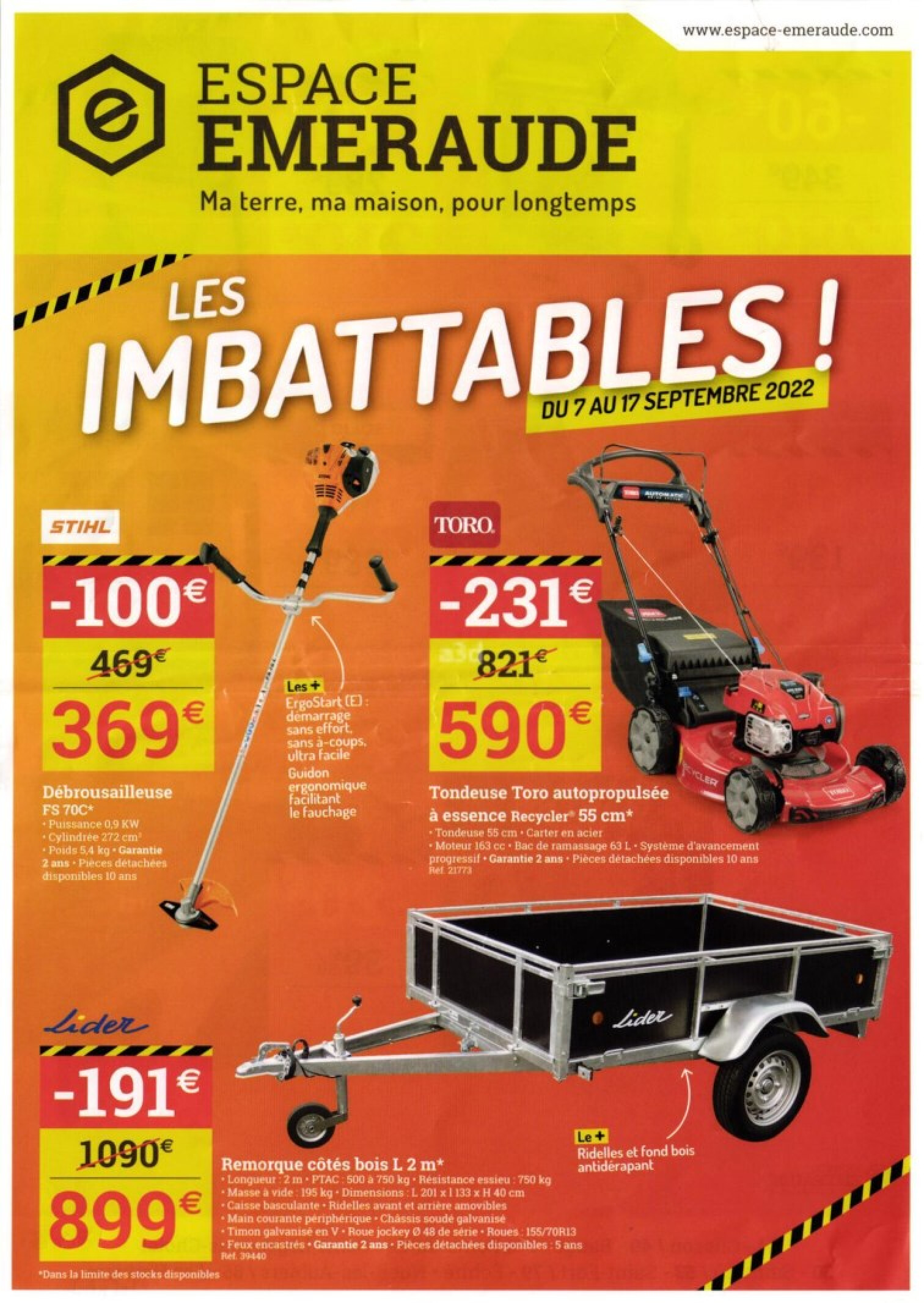 ESPACE EMERAUDE Les imbattables