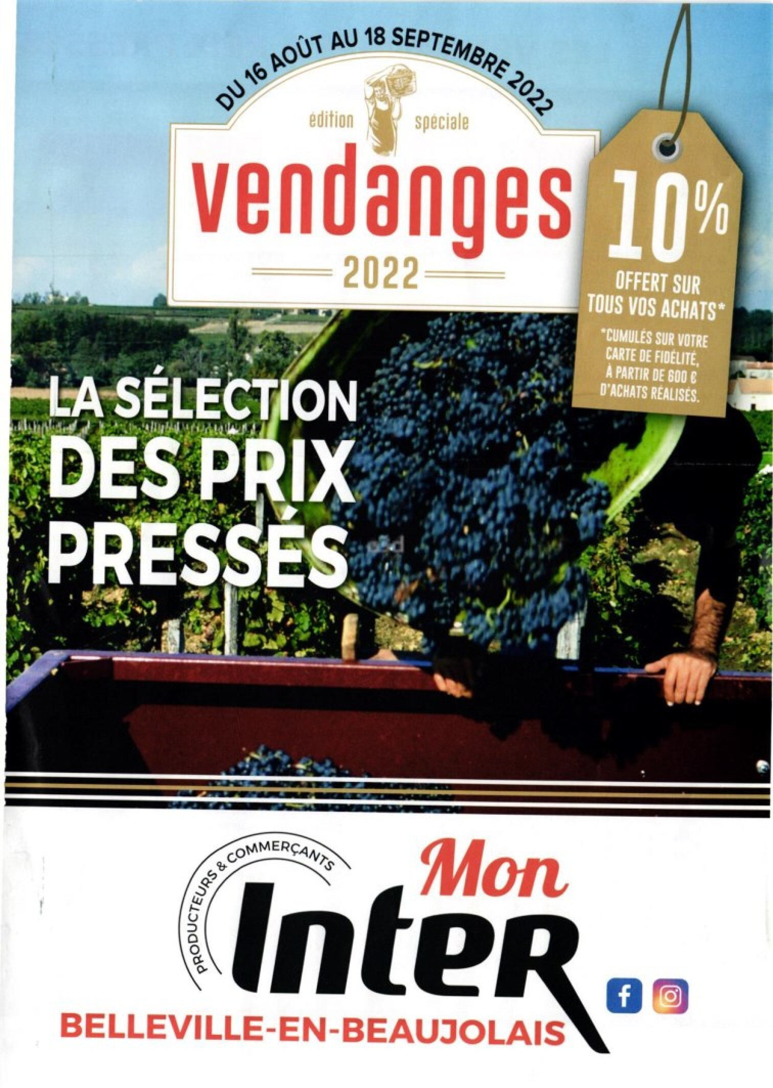 Les vendanges catalogue
