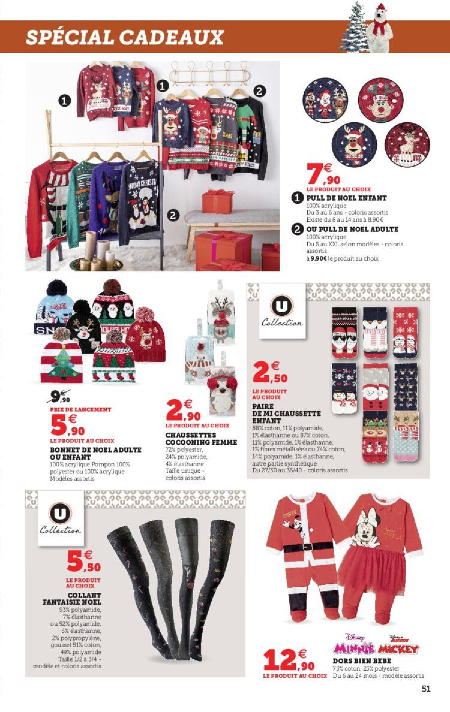 Pull de noel online adulte auchan