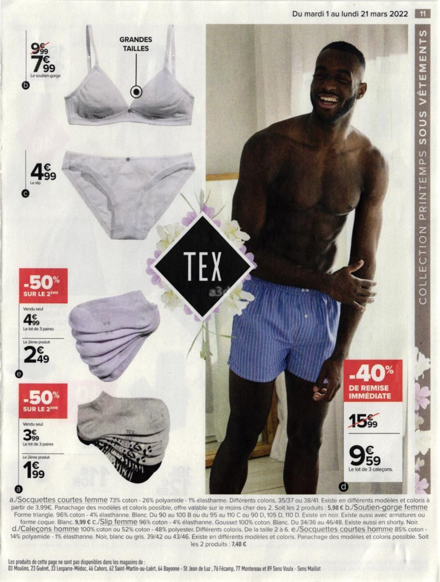 CARREFOUR Tex collection printemps