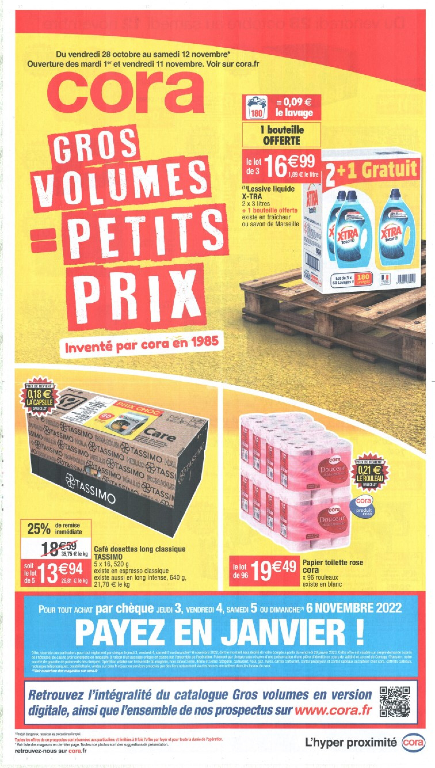 CORA Gros volumes = petits prix