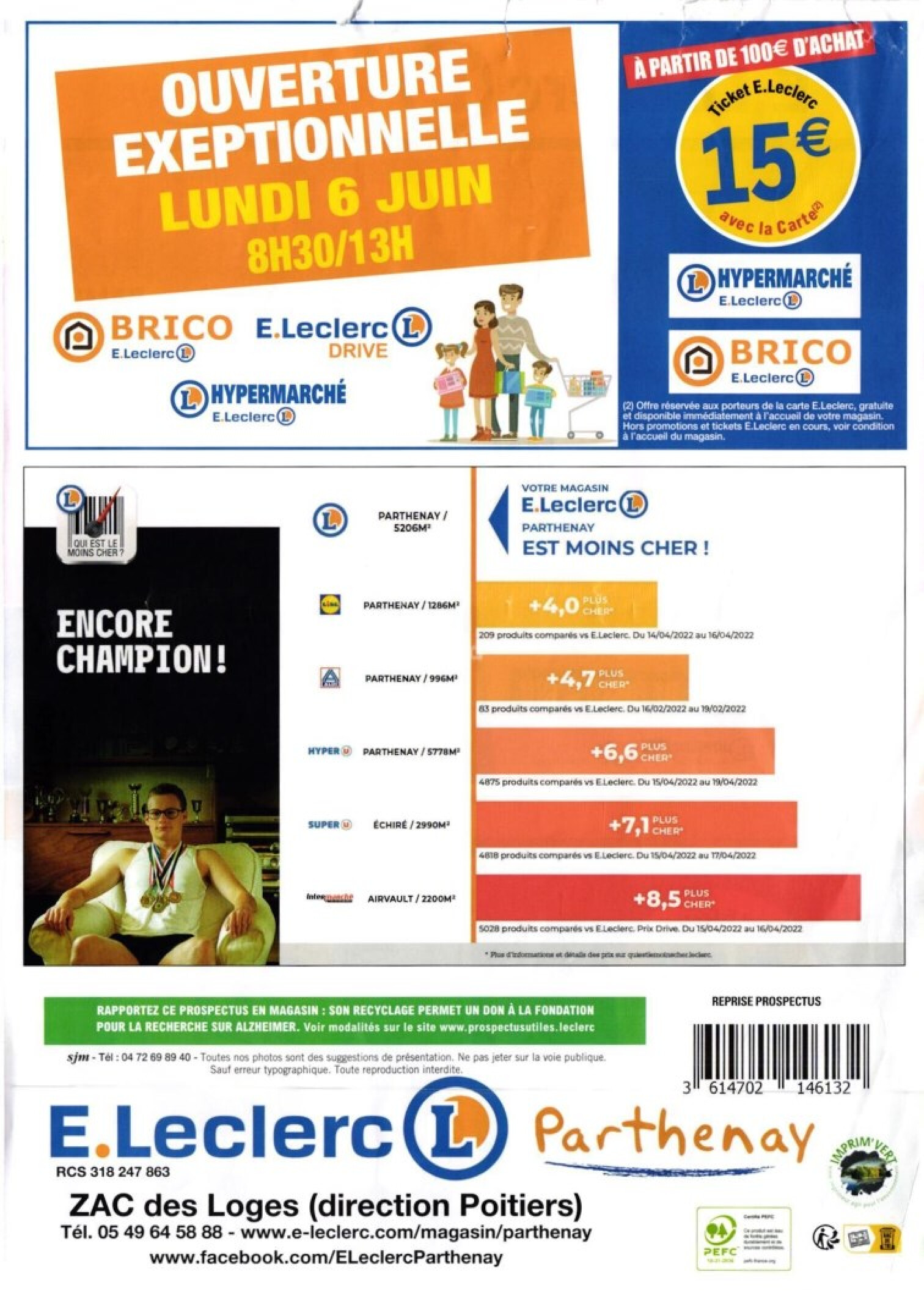 E. LECLERC Operation cheque reporte