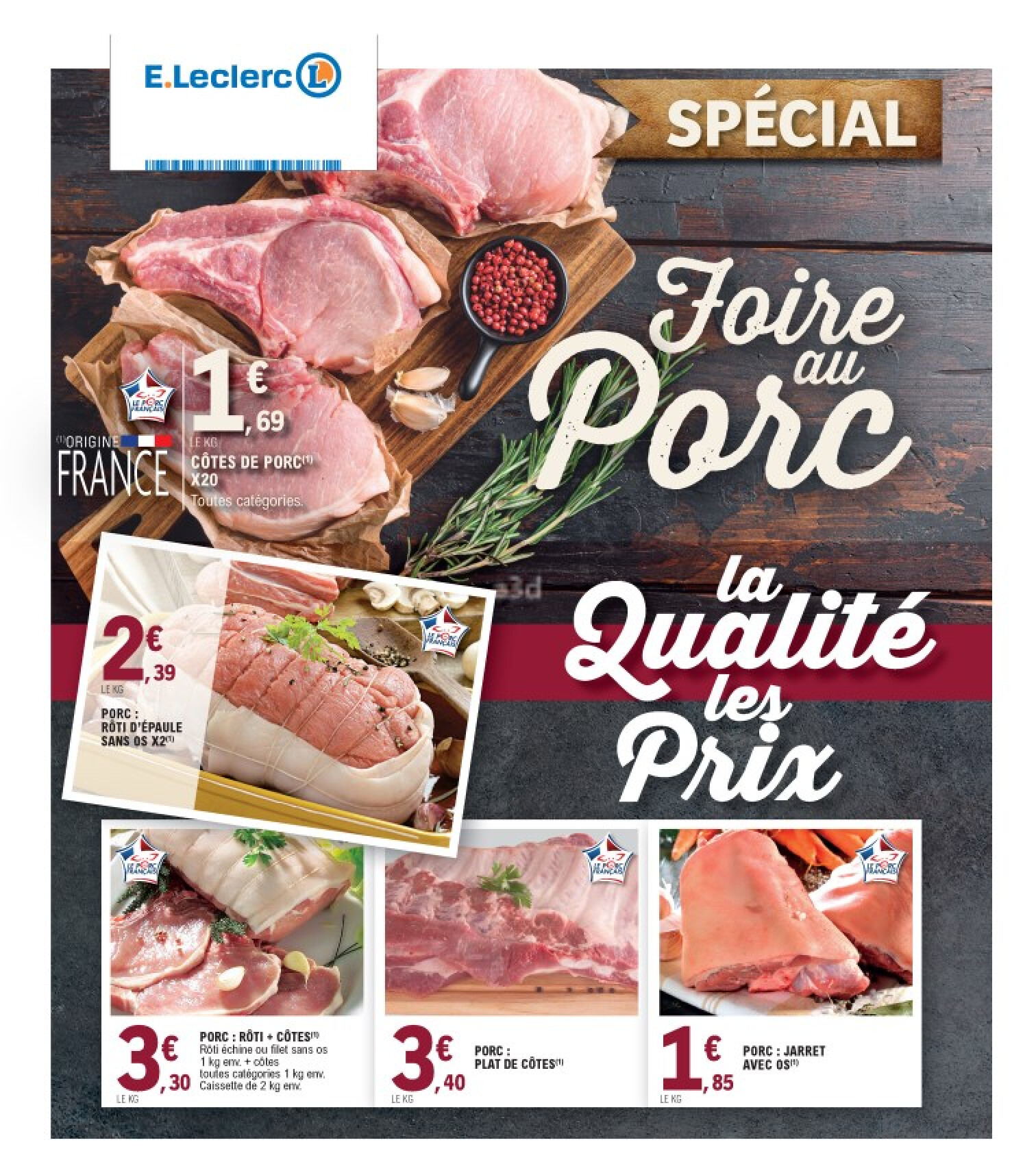 E. LECLERC Special foire au porc