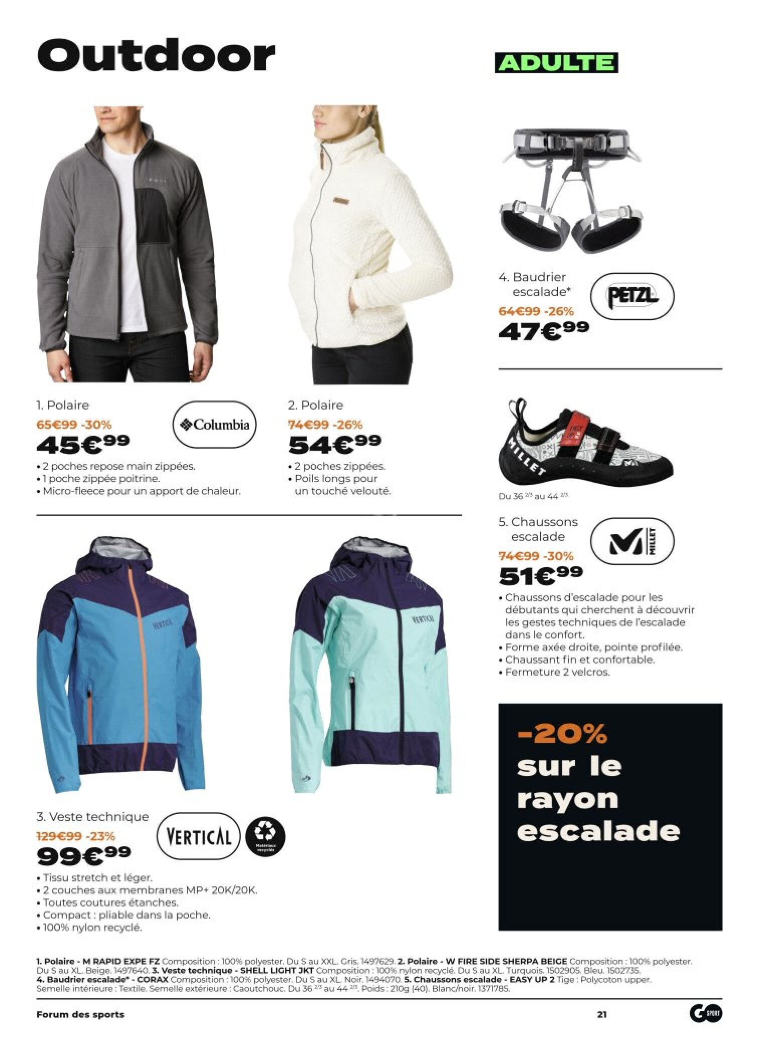 Go sport semelle deals