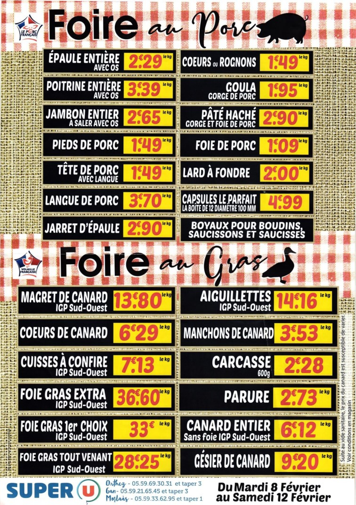 SUPER U - Foire au porc et au gras