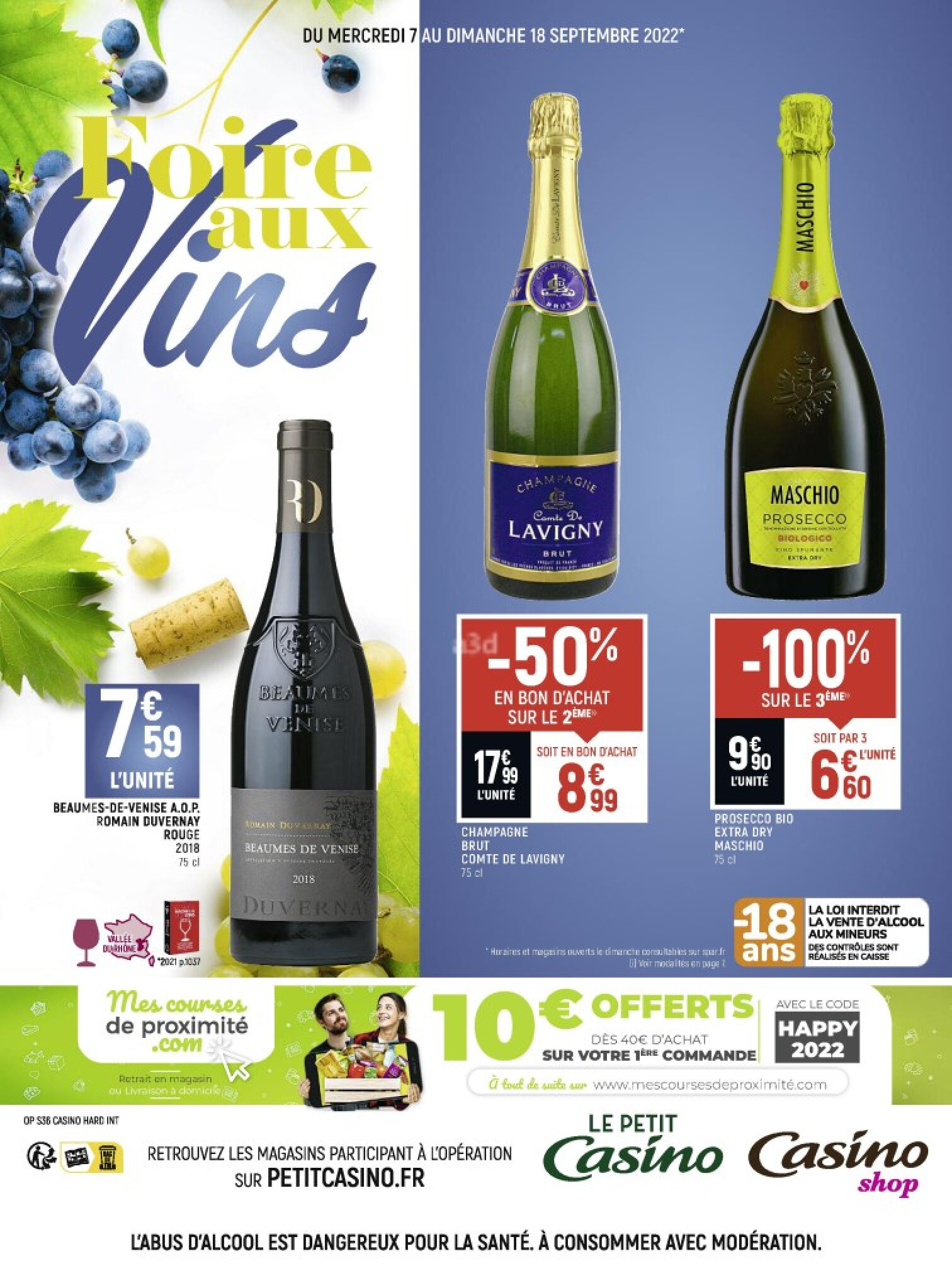 Catalogue Foire Aux Vins Casino 2022 PETIT CASINO - Foire aux vins