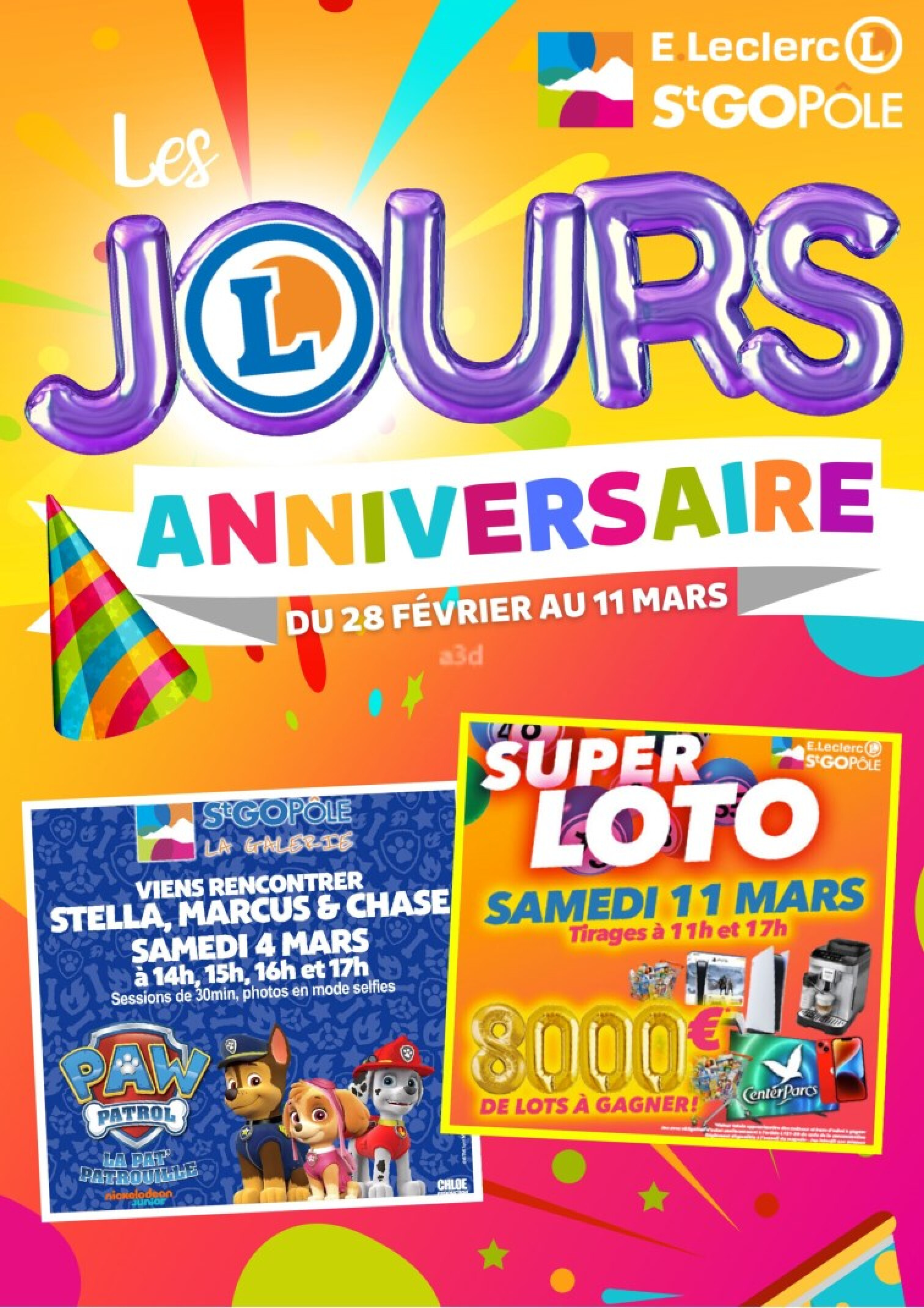 E. LECLERC Les jours anniversaire