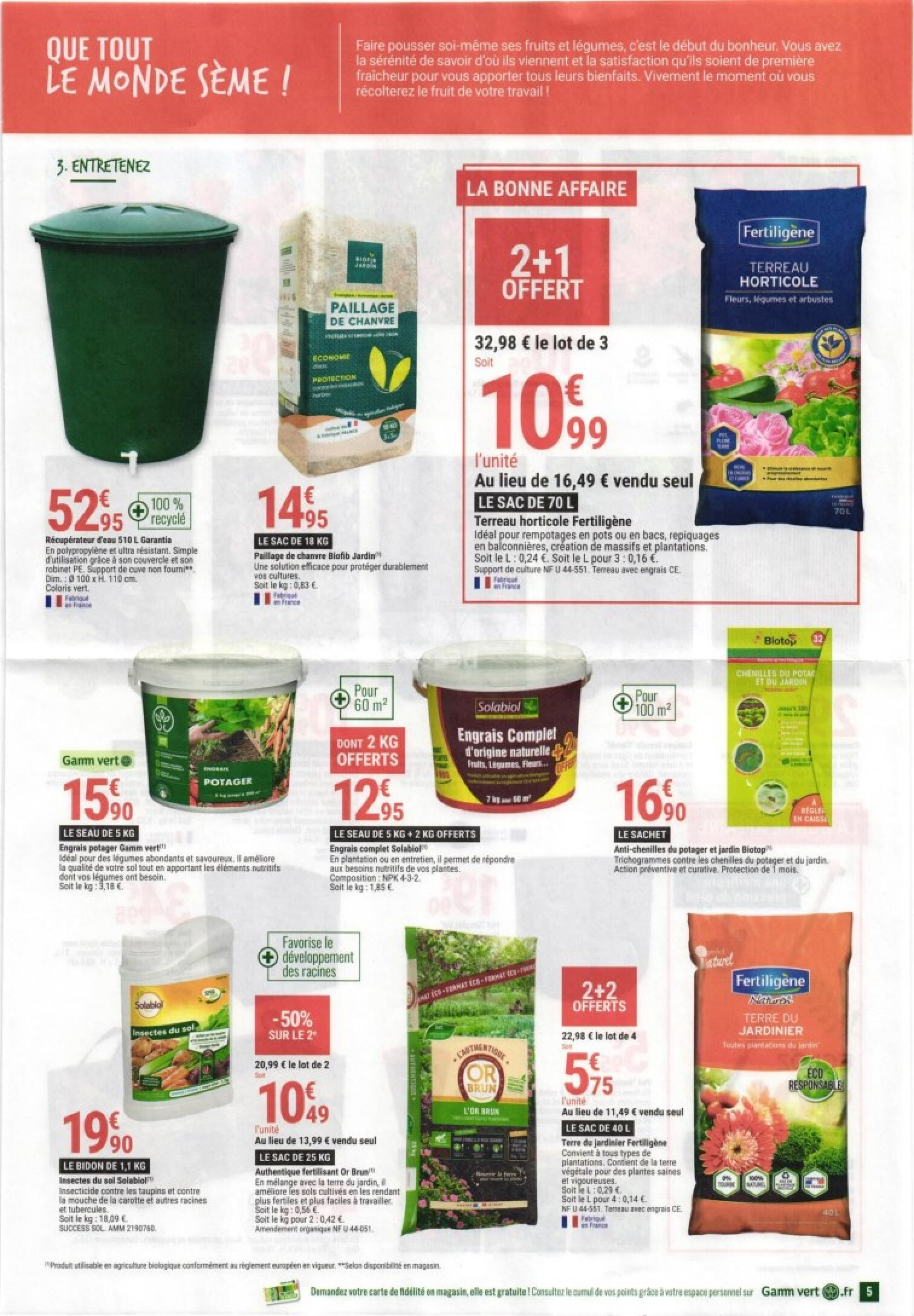 GAMM VERT NATURE Retour au jardin qui seme un peu beaucoup recolte