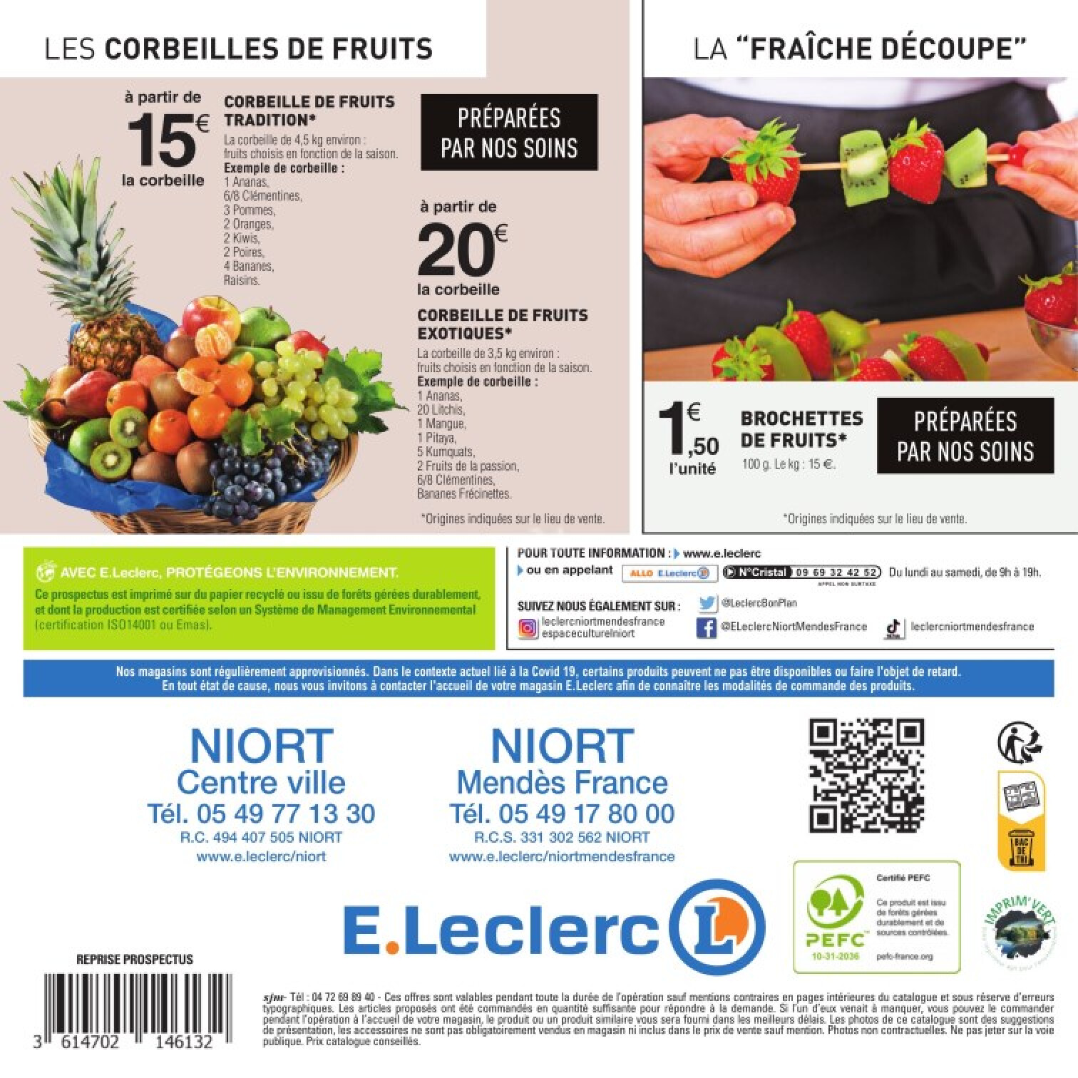 E. LECLERC La carte traiteur 2023/2024