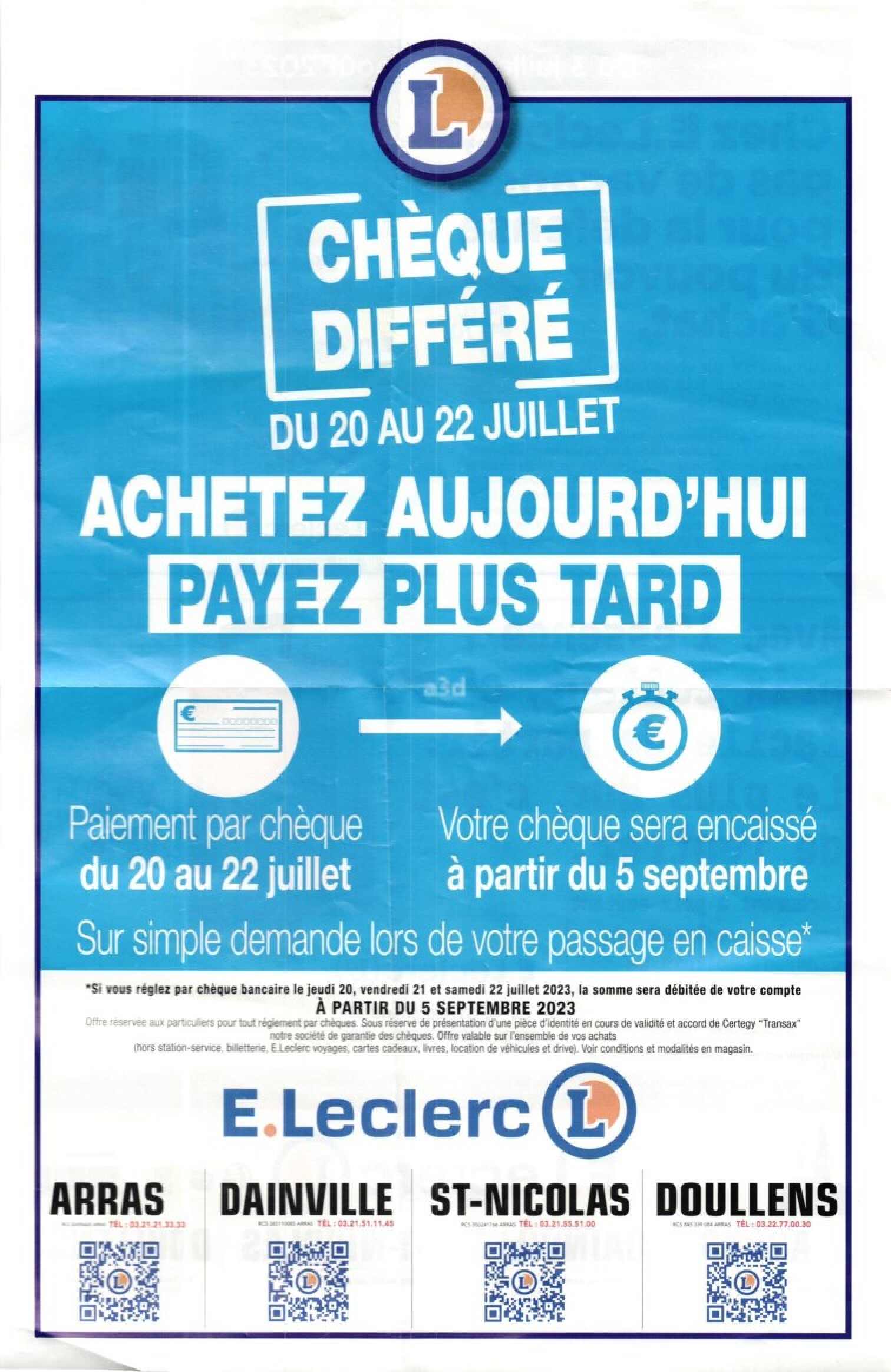Opération Chèque Différé Leclerc 2025 Gilda Julissa