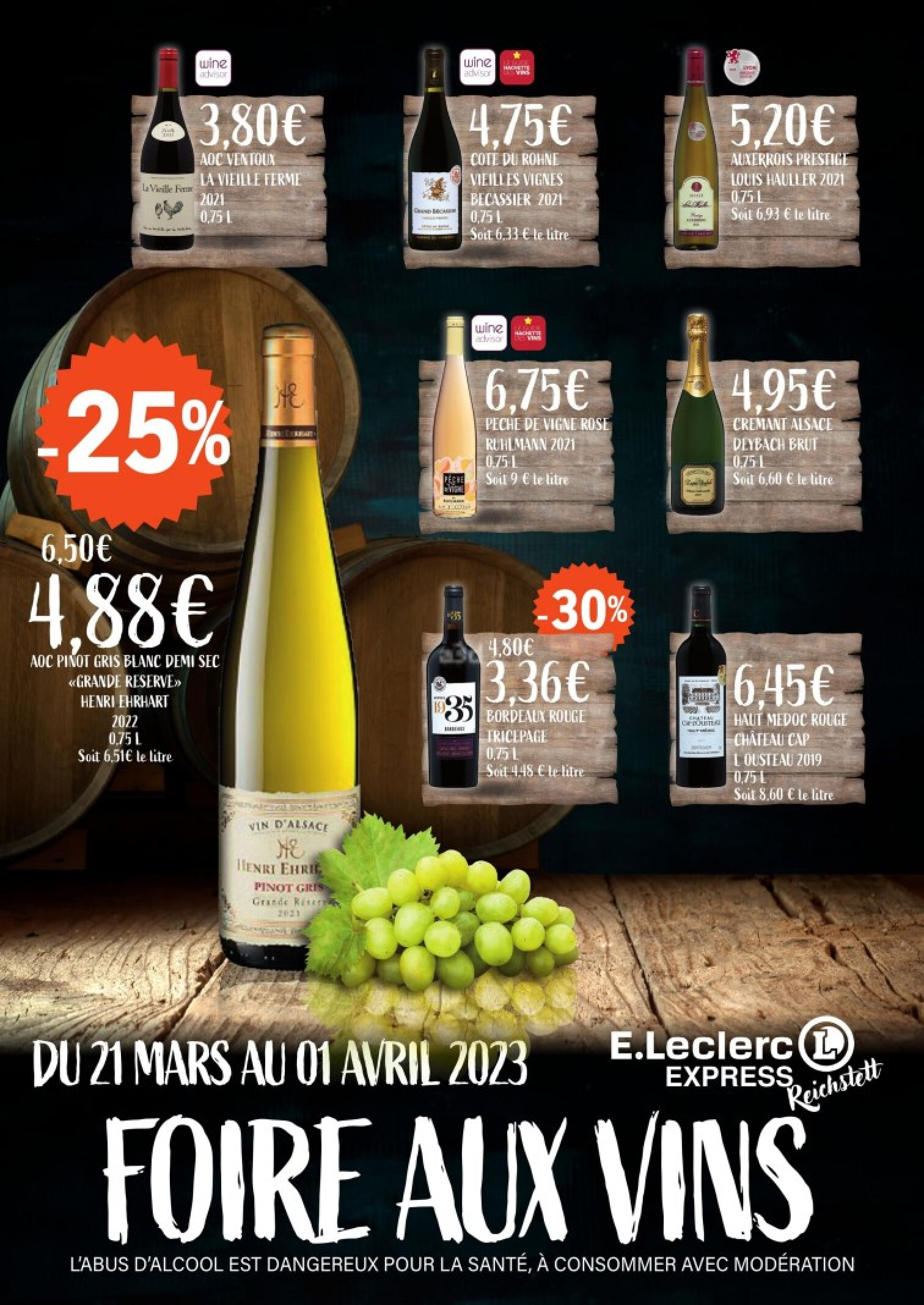 E. LECLERC EXPRESS Foire aux vins