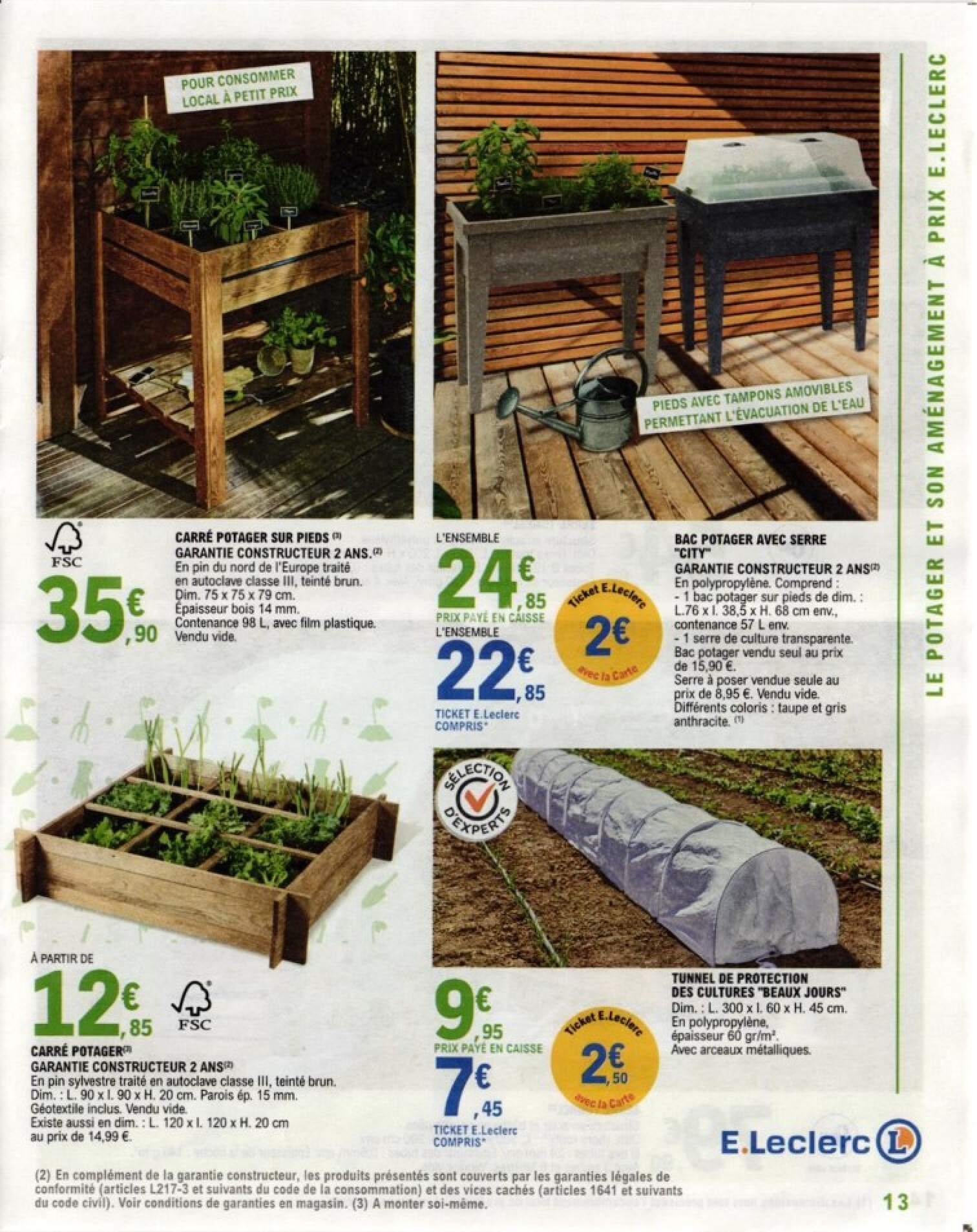 E. LECLERC Special jardin preparez votre jardin a prix e. leclerc